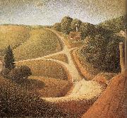 Grant Wood New Road oil